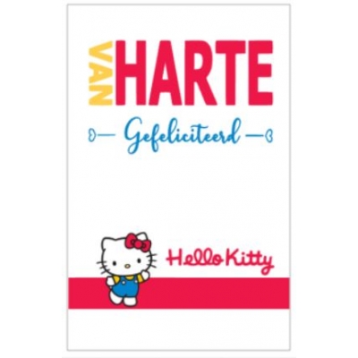 Gefeliciteerd Hello Kitty - kaart